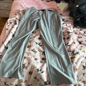 NWT Nine West Barely Bootcut Chino Pant Women's size 12 Heather Gray